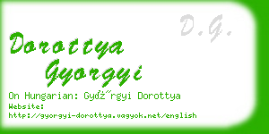 dorottya gyorgyi business card